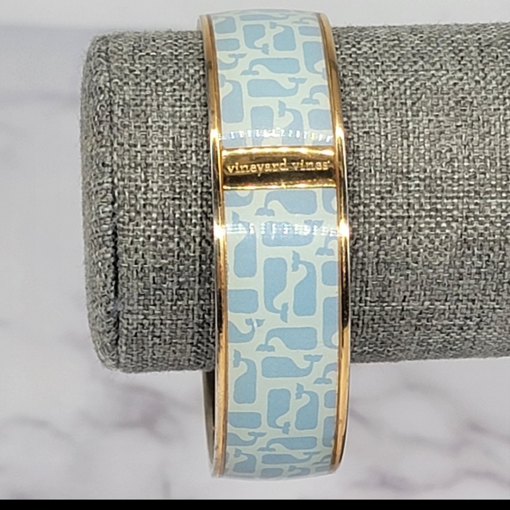 NWOT Vineyard Vines Bracelet Baby Blue with Gold Accents just stunning!!! - Picture 4 of 8